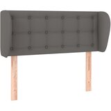 Maison Chic Vzglavna omarica - Nočna omarica - Posteljna omarica z ušesi sivo 103x23x78/88 cm umetno usnje, (21708734) | Shoptok.si