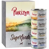 Superfoods 6 x 140 g - Mešano pakiranje (2x piščanec, 2x tuna, 1x divji prašič, 1x divjačina)