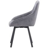 Venture Home Rosie blagovaonska stolica s rukohvatima, siva, set od 2 | shoptok.hr