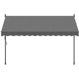 Tenda na uvlačenje antracit 300 x 150 cm od tkanine i čelika | Eponuda.ba