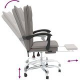  Uredski naslonjač od tkanine smeđesivi | Eponuda.com