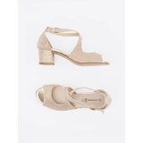 GOODIN Beige women's high-heeled sandals | Shoptok.si