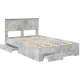  Konstrukcija postelje z vzglavjem Betonsko siva 120 x 200 cm, (5000103514) | Shoptok.si
