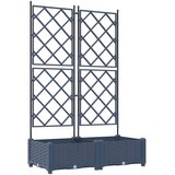  Vrtna saksija 2 kom. Siva 80 x 40 x 125,5 cm PP | shoptok.hr