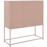 vidaXL Komoda roza 100,5x39x107 cm jeklo | Shoptok.si