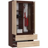 AKORD Garderobna Omara, 2 Vrata In 2 Predala, Wenge/Hrast Sonoma, (5000331624) | Shoptok.si