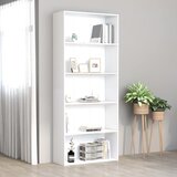 vidaXL Ormarić za knjige s 5 razina bijeli 80 x 30 x 189 cm drveni | shoptok.hr