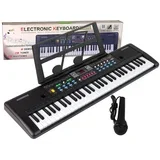 elektronske klaviature + mikrofon in nosilec not 61 tipk
