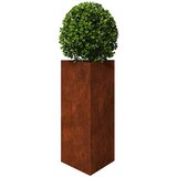  Vrtne sadilice 2 kom trokutasta 40x34,5x75 cm od pohabanog čelika | Eponuda.com