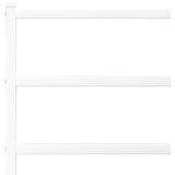  Metalni okvir kreveta uzglavlje i podnožje bijeli 150 x 200 cm | shoptok.hr