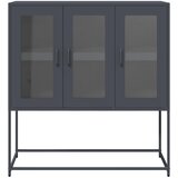  Komoda antracit 100,5 x 39 x 107 cm od hladno valjanog čelika | shoptok.hr