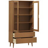 Vitrina MOLDE smeđa 90 x 35 x 175 cm od masivne borovine | shoptok.hr
