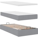  Okvir kreveta s madracima svijetlosivi 200x200cm od tkanine | shoptok.hr