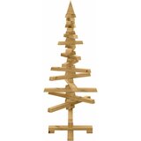 Drveno božićno drvce s stalakom Smeđa 90 cm Masivna borovina | shoptok.hr