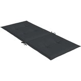  Jastuci za vrtne stolice 6 kom crni 120 x 50 x 3 cm od tkanine | shoptok.hr