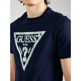 Guess Majica marine / pastelno zelena / bela | Shoptok.si