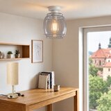 Brilagi Plafonsko LED svetlo R GLASS 1xE27/60W/230V Ø 26 cm bela/dim siva | Eponuda.com