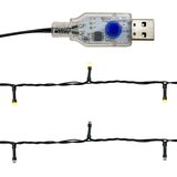 Božićna girlanda s LED svjetlima 20 m srebrna | shoptok.hr