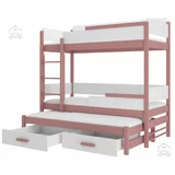 ADRK Furniture Pograd Queen - 90x200 cm - roz/bel