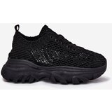 Boto Women's Sneakers With Crocheted Upper Black Jelhiris | shoptok.hr