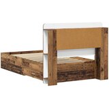  Okvir kreveta s pohranom s uzglavljem Staro drvo 80 x 200 cm | shoptok.hr