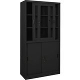  Uredski ormarić s kliznim vratima antracit 90x40x180 cm čelični | shoptok.hr