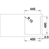 Blanco granitna sudopera NAYA 45 NEŽNOBELA 465x510/200 mm | ePonuda.com
