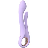 Kaethe - vibrator s stimulatorjem klitorisa (vijoličen)