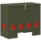  Hranilica za piliće 2 pcs Maslinasto zelena 60.5 x 29 x 51 cm | shoptok.hr