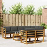 Set vanjskih sofa 9 kom. Prirodna i antracit | Eponuda.com