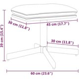 vidaXL Tabure krem bijeli 60 x 60 x 39 cm baršunasti | shoptok.hr