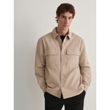 Reserved prešita srajčna jakna - bež | Shoptok.si