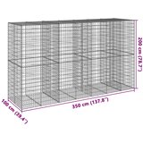 Gabionska košara s poklopcem 350x100x200 cm pocinčano željezo | shoptok.hr