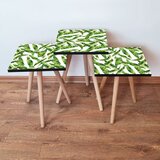 Hanah home 3Shp253 - green greenwhite nesting table (3 pieces) | ePonuda.com