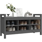 Klupa za hodnik siva 110x40x60 cm od masivne borovine | Eponuda.ba