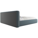 Makamii Plavi tapecirani bračni krevet s prostorom za odlaganje s podnicom 180x200 cm Kiana – | shoptok.hr