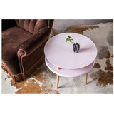 Ragaba Tamno sivi stolić za kavu s prirodnim UFO nogama, Ø 70 cm | shoptok.hr