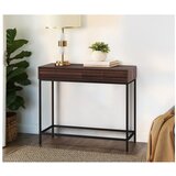Støraa Temno rjava stranska mizica z mizno ploščo v orehovem dekorju 35x90 cm Celine – | Shoptok.si