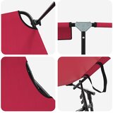  Sklopiva ležaljka za sunčanje Crvena 190 x 57 x 81 cm oxford | Eponuda.ba