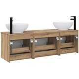  Set ormarića za kupaonicu 3 kom. Hrast artisan Smeđa 49 x 44,5 x 66,5 cm | Shoptok.si