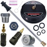 Rosfix SET KRTAČA T-RACER + LANCA 34 CM + ADAPTER – NADOMESTNI DEL ZA TLAČNI ČISTILNIK KÄRCHER K2–K7 | 160 BAR, 1/4" SNELSPOJKA, BAYONET, (5000036464) | Shoptok.si