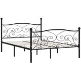  Okvir za krevet s podnicama crni metalni 140 x 200 cm | Eponuda.ba