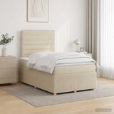  Boxspring krevet s madracem Krem 120 x 200 cm Tkanina - Krem 120 x 200 cm Dizajn linija | shoptok.hr