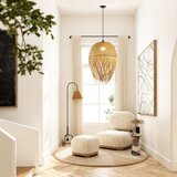  Immax 08271L - Visilica na sajli HILO 1x E27/40W/230V, prečnik 45 cm, bambus | Eponuda.com
