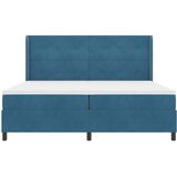  Krevet s opruga kutije s uzglavljem Plava 100 x 200 cm Baršun | Shoptok.si