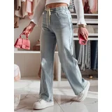 DStreet Spodnie damskie jeansowe wide leg STEREO niebieskie