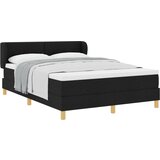 vidaXL Box Spring postelja z vzmetnico Črna 140x190 cm Tkanina, (22051762) Cene