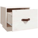  Noćni ormarići 2 kom bijeli 40 x 34 x 35 cm od masivne borovine | Eponuda.com