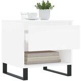 vidaXL Klubska mizica bela 50x46x50 cm inženirski les | Shoptok.si