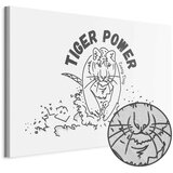  Slika - Tiger Power (1 Part) Wide 90x60 Premium Print | shoptok.hr